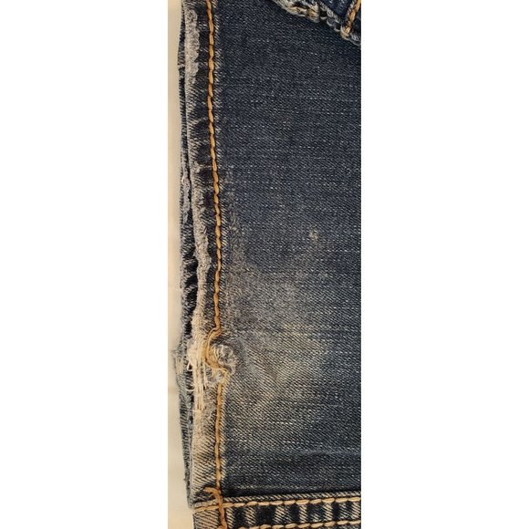 Silver Tuesday Bootcut Distressed Jeans ~ Women's Plus W30 L33 - Picture 12 of 14